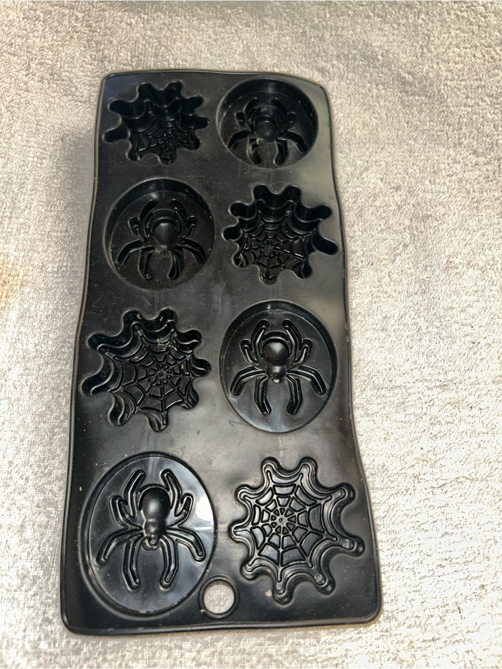 Black Spider & Web Silicone Mold Tray - Home Accents